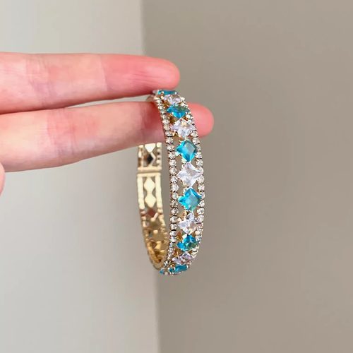Vintage古着 Diamond-shaped zircon手镯