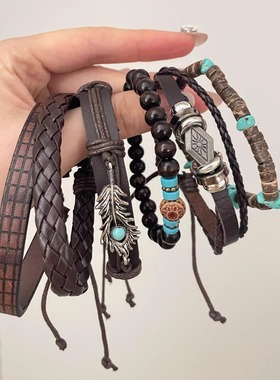 Vintage古着 Bohemian Feathers手环