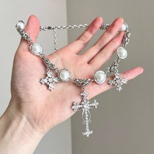 Cross项链 Pearl Vintage古着 Holy