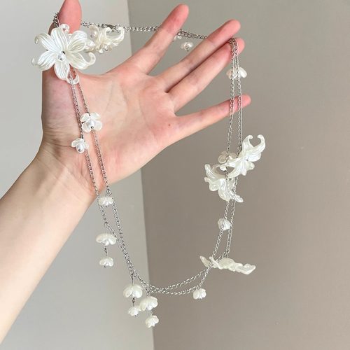 Vintage古着 Flower branches sway项链