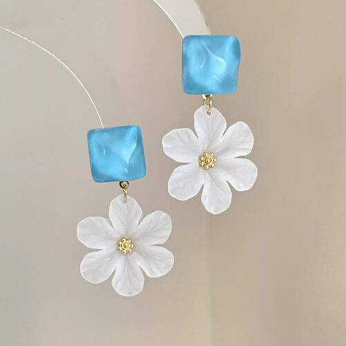 Vintage古着 Blue Ice Jasmine耳饰