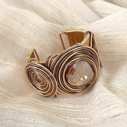 Vintage古着 Gemstone winding手镯