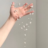 Vintage古着 tassel项链 pearl Baroque star