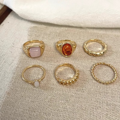 Vintage古着 The concept of gemstones套戒