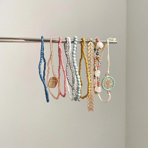 Vintage古着 Fish bone rice bead life tree手串