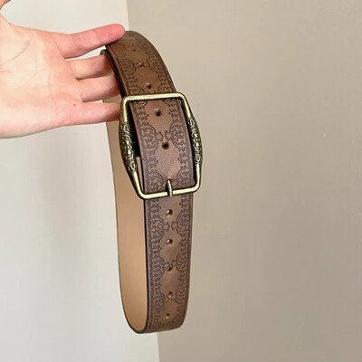 Vintage古着 Day buckle embossed belt腰带