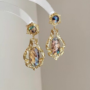 edge opal耳饰 Fantasy Vintage古着