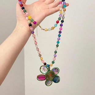 Vintage古着 Rainbow Garden项链