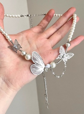 Vintage古着 Dew turned into a butterfly项链