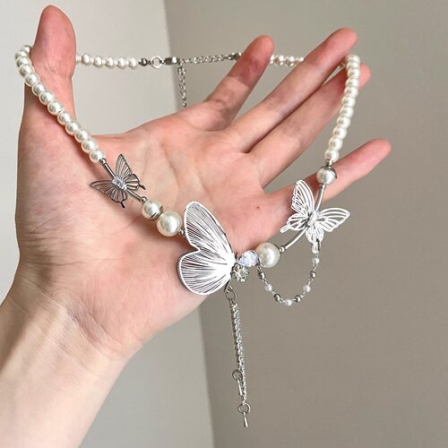Vintage古着 Dew turned into a butterfly项链