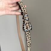 pattern Vintage古着 leopard style buckle腰带 Millennium