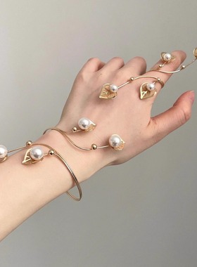 Vintage古着 Geometric lines and leaves套装