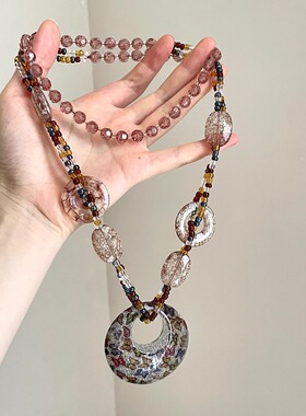 Vintage古着 Impellitteri Original豹纹圆圈流苏颈链