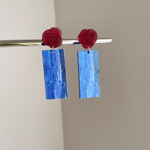 fog Vintage古着 blue and dream耳饰 Red