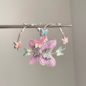 Vintage古着 intertwined耳饰 are Dopamine butterflies