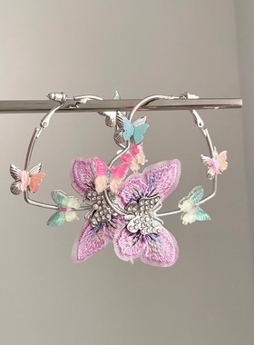 Vintage古着 Dopamine butterflies are intertwined耳饰