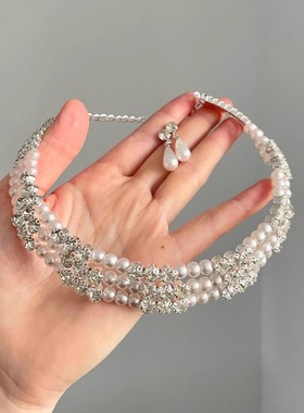 Vintage古着 Pearls full of diamonds套装