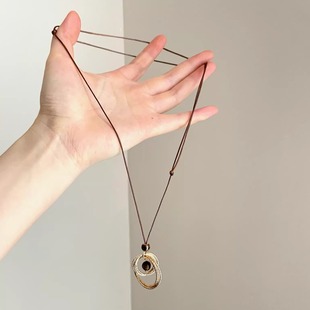 Vintage古着 Gold-plated ring song项链