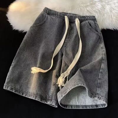 Men's Denim Shorts Summer Thin Lightweight Casual Street Str