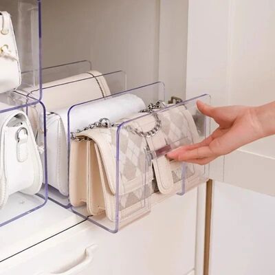Handbag Storage Organizer Rack Wardrobe Divider Shelf Bag St