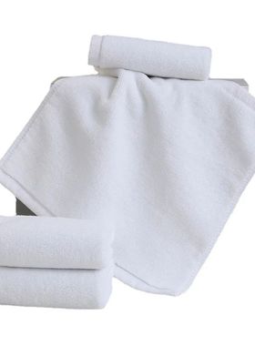 10pcs/Lot White Small Face Hand Towels Kitchen Hotel Restaur