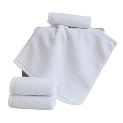 10pcs/Lot White Small Face Hand Towels Kitchen Hotel Restaur