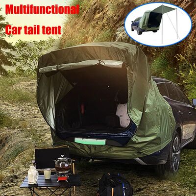 Outdoor Car Rear Tent Camping Picnic Car Rear Tent with Cano