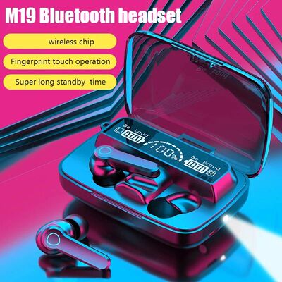 M19 TWS Wireless Bluetooth Headset Noise Cancelling Gaming E