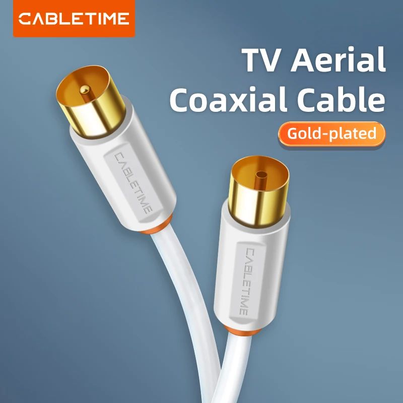 CABLETIME TV Cable M/F 3C2V Video Cable For High-definition