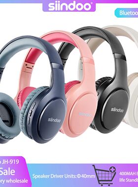 Siindoo JH-919 Foldable Wireless Headphones, Bluetooth Stere