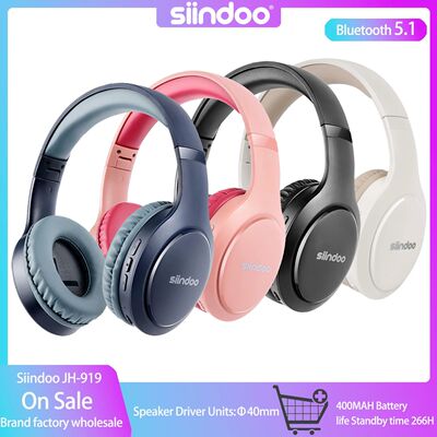 Siindoo JH-919 Foldable Wireless Headphones, Bluetooth Stere