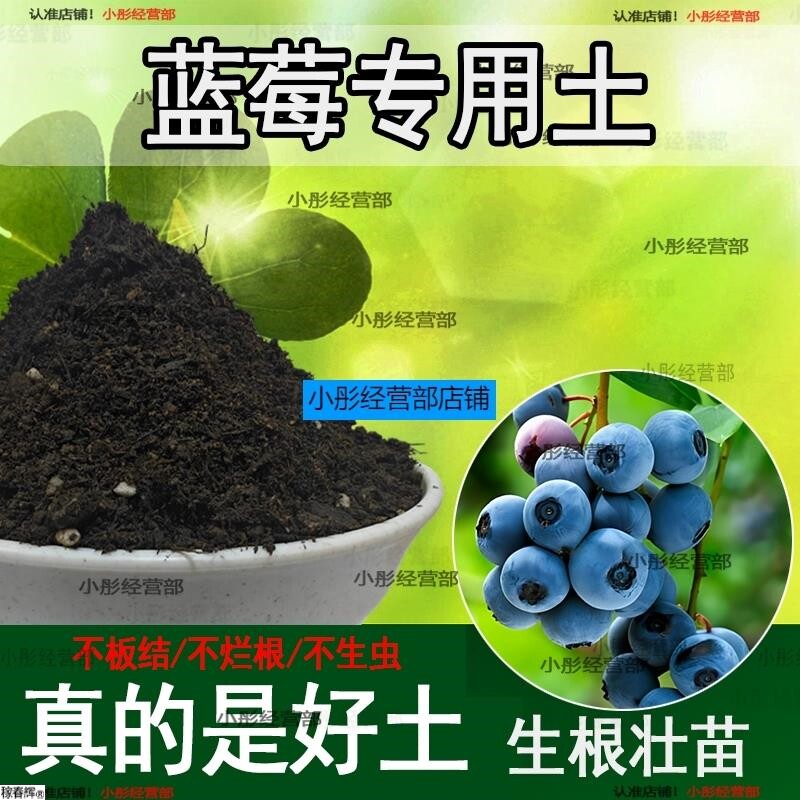 蓝莓专用营养土家庭阳台花园用品种植土养花土通用型种花土肥料土