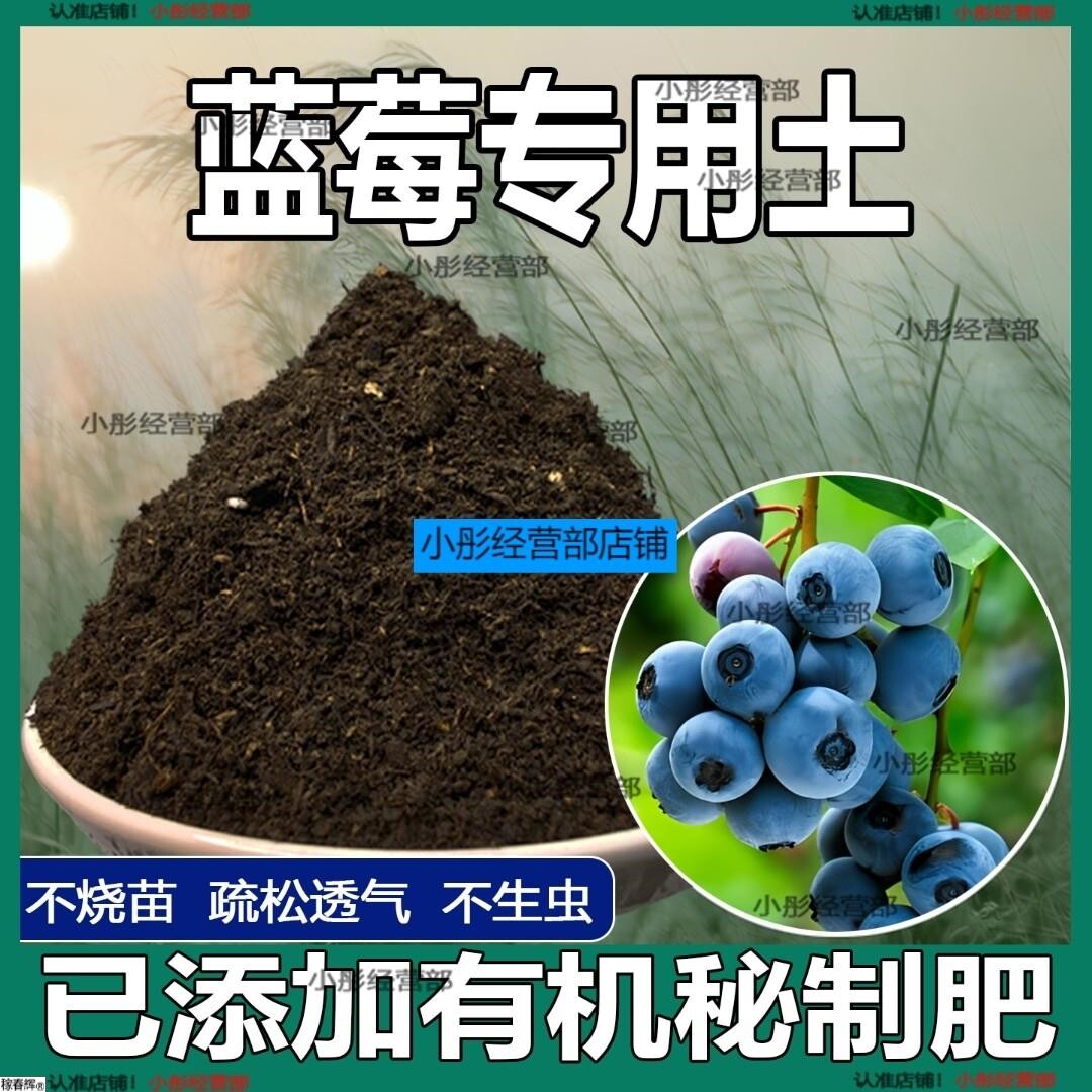 蓝莓专用营养土家庭阳台花园用品种植土养花土通用型种花土肥料土