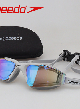Speedo速比涛大框泳镜户外泳馆专业游泳眼镜高清防水防雾防紫外线