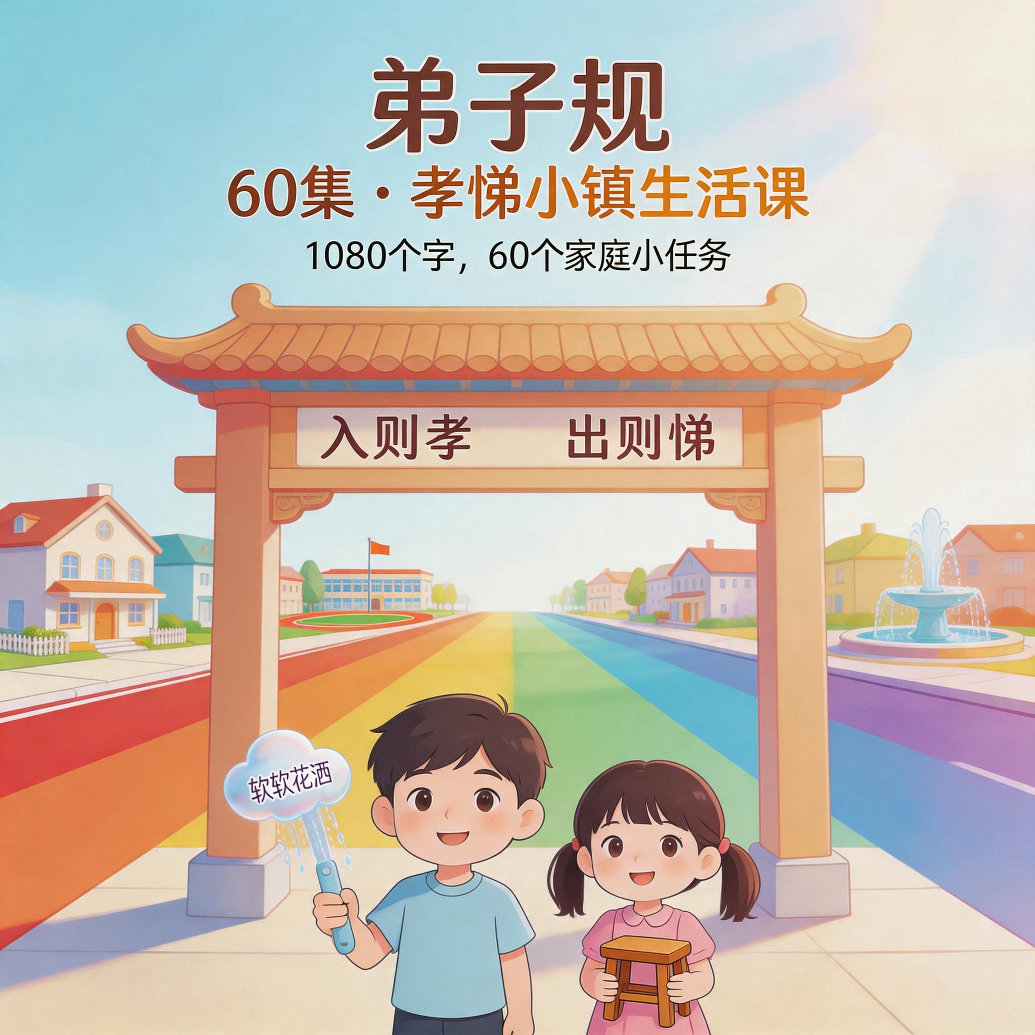 家庭早教宝妈0-6岁幼儿暑假在家助学国学启蒙动画片弟子规千字文