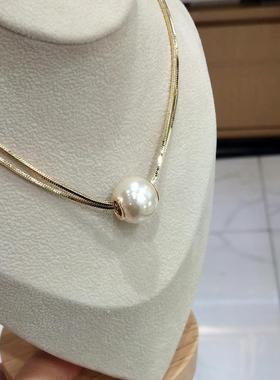 防过敏不掉色时尚大气轻奢ins珍珠项链颈链锁骨链2025新款配饰