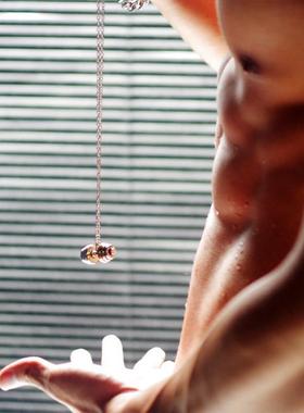 欧美潮牌健身哑铃项炼男生潮流时尚吊坠肌肉男友霸气吊坠女情侣款