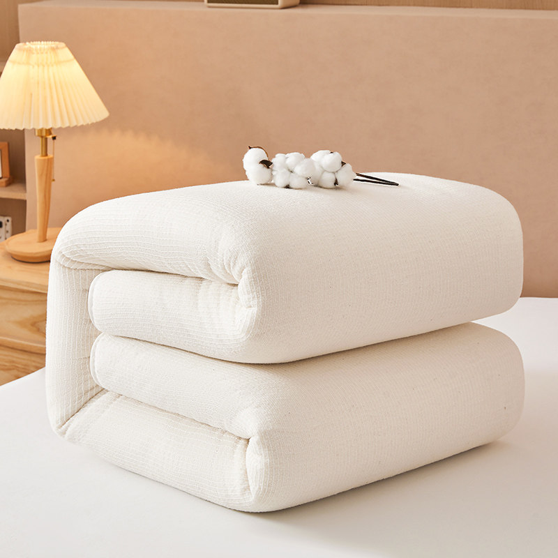 新疆棉花被复古轻奢百褶高级感双人冬被被芯床垫手工,床上用品,棉花被,淘宝优惠券,粉丝福利购,淘宝优惠卷