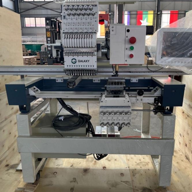 机电全自动高速绣花机多功能服饰翻片绣毛巾绣绳绣