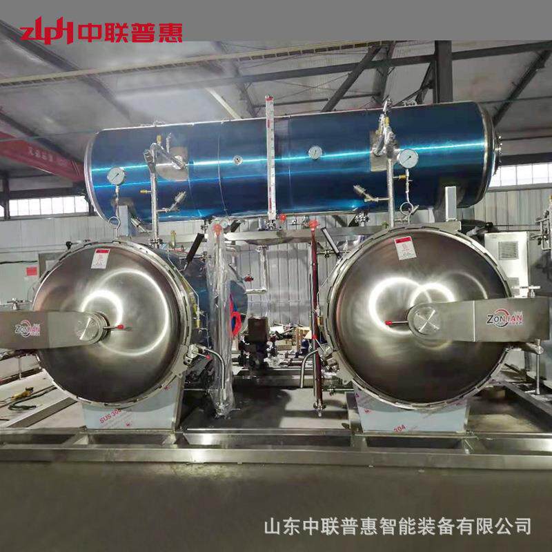 诸城灭菌锅厂家东北粘玉米杀菌釜真空玉米杀菌锅双层水浴杀菌锅