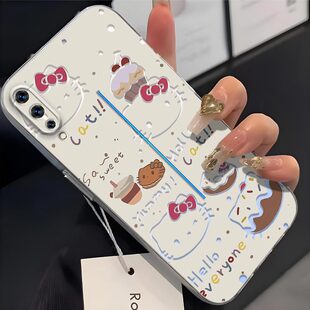 适用iQOO手机壳V1824BA镜头全包vivoiqoo防摔卡通可爱镂空KT猫磨砂超薄软壳高颜值凯蒂猫保护套简约个性新款