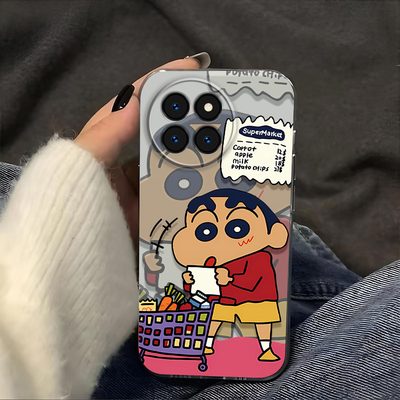 购物蜡笔小新适用于小米Civi4Pro手机壳Civi4Pro镜头全包磨砂防摔软壳男生女士保护套透明可爱创意新款手机套