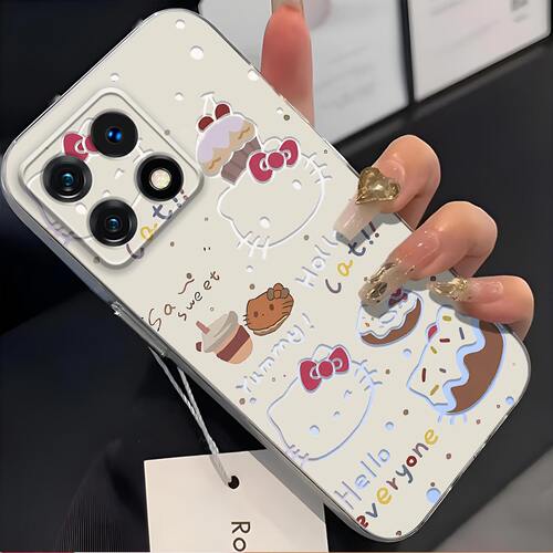 适用一加15手机壳1+15镜头全包OnePlus镂空KT猫耐脏防摔软壳1加13高颜值凯蒂猫保护套卡通可爱创意新款手机套