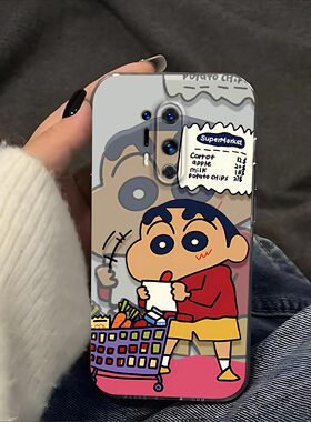 购物蜡笔小新适用于一加8Pro手机壳OnePlus镜头全包IN2020磨砂防摔软壳男生女士1+8 Pro保护套创意新款手机套