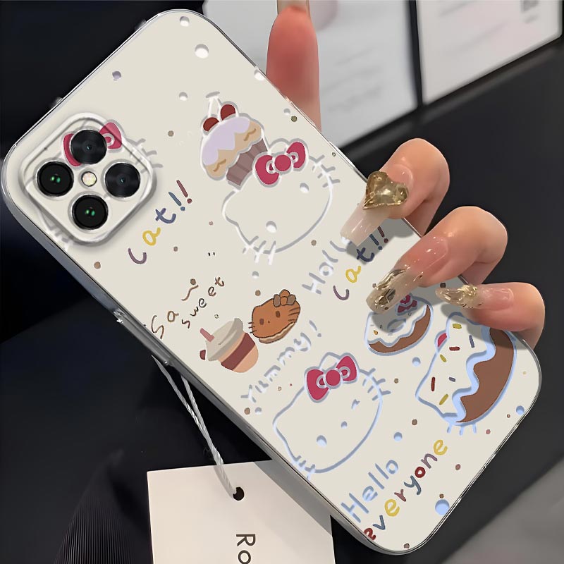 适用于荣耀play5手机壳Honor畅玩20pro镜头全包HJC-LX9镂空KT猫HJC-AN90防摔超薄软壳高颜值凯蒂猫保护套新款