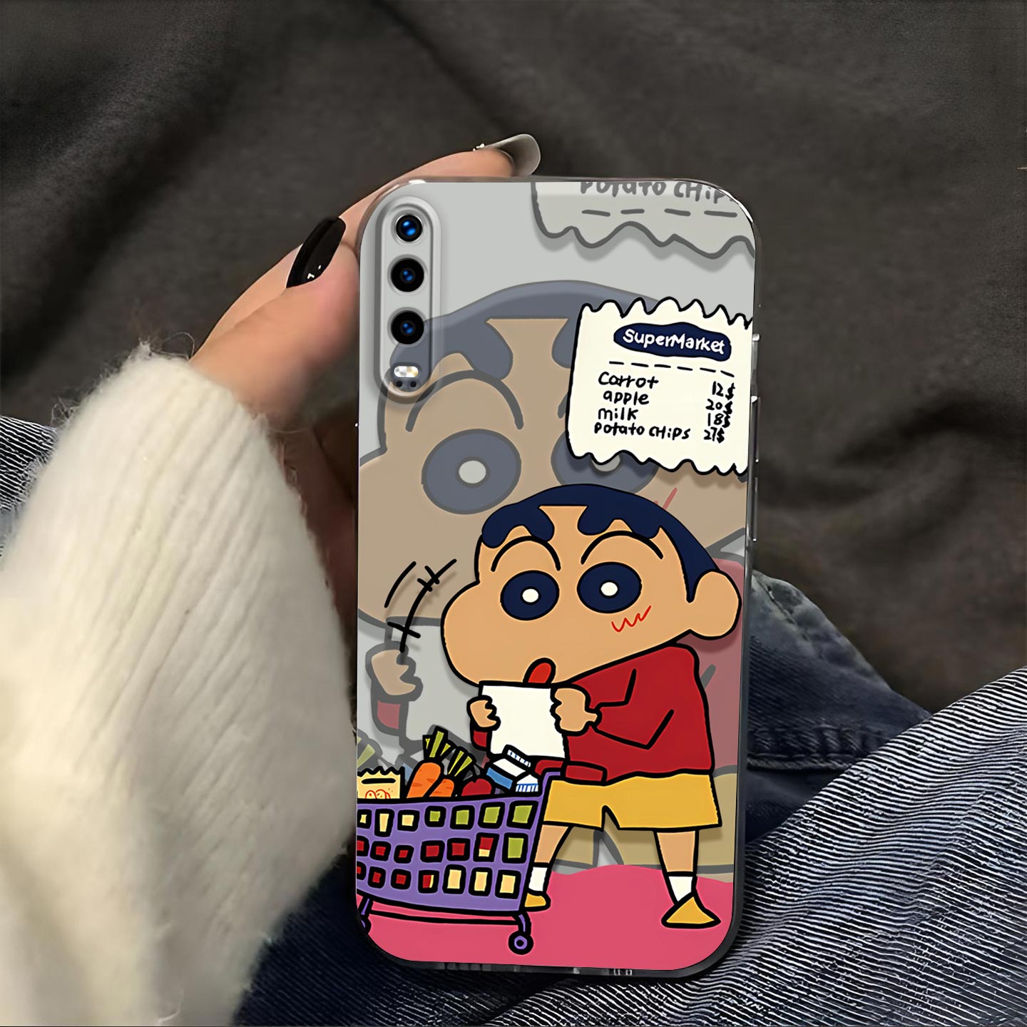 购物蜡笔小新适用于华为p30手机壳p30Pro镜头全包磨砂防摔软壳男生女士ELEAL00保护套透明可爱创意新款手机套