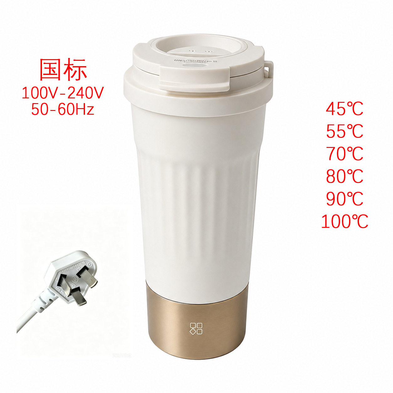 宽电压烧水杯便携式家用小型烧水壶多功能不锈钢真空保温杯