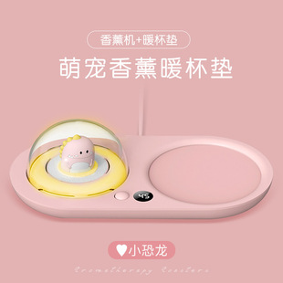 萌宠暖杯垫加热杯垫恒温暖暖杯55度热奶加热水杯子热垫居家办公