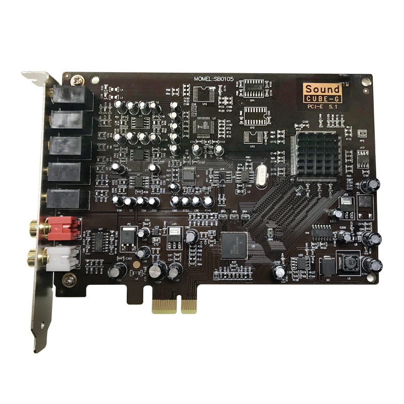 酷比歌CubeG 0105pci-e小卡槽5.1电脑内置声卡套装K歌喊麦游戏