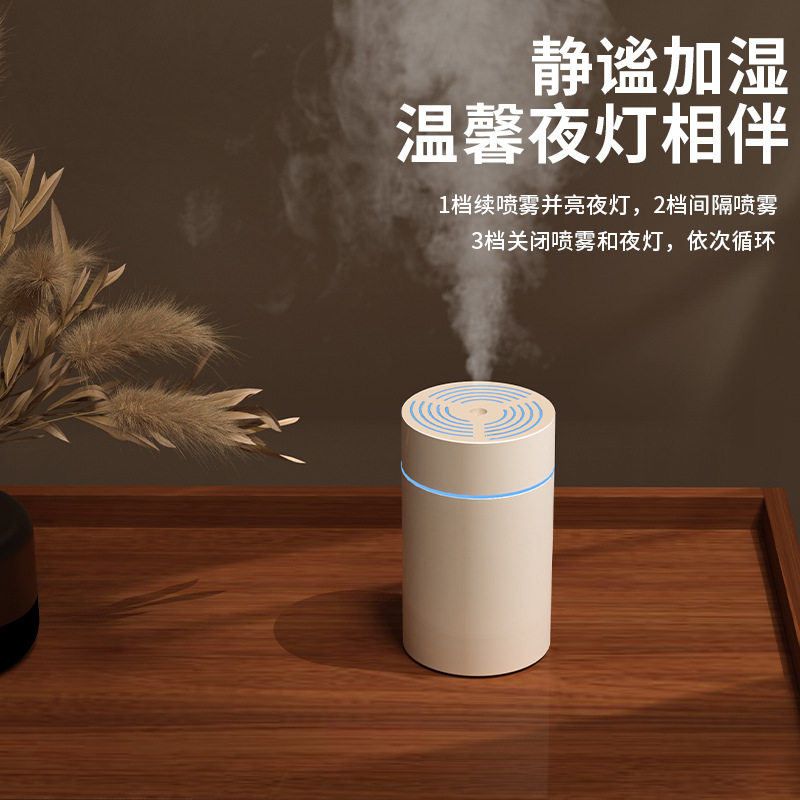 迷你大雾量usb空气加湿器 家用电器小型桌面加湿器智能车载香薰机
